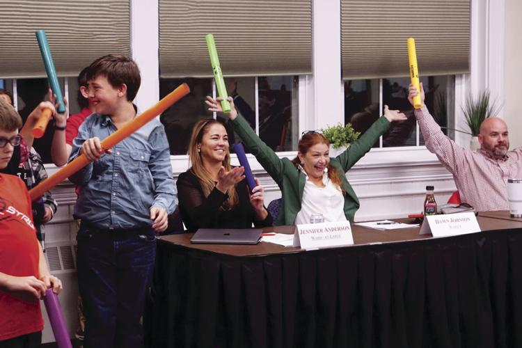 School board plays boom whackers