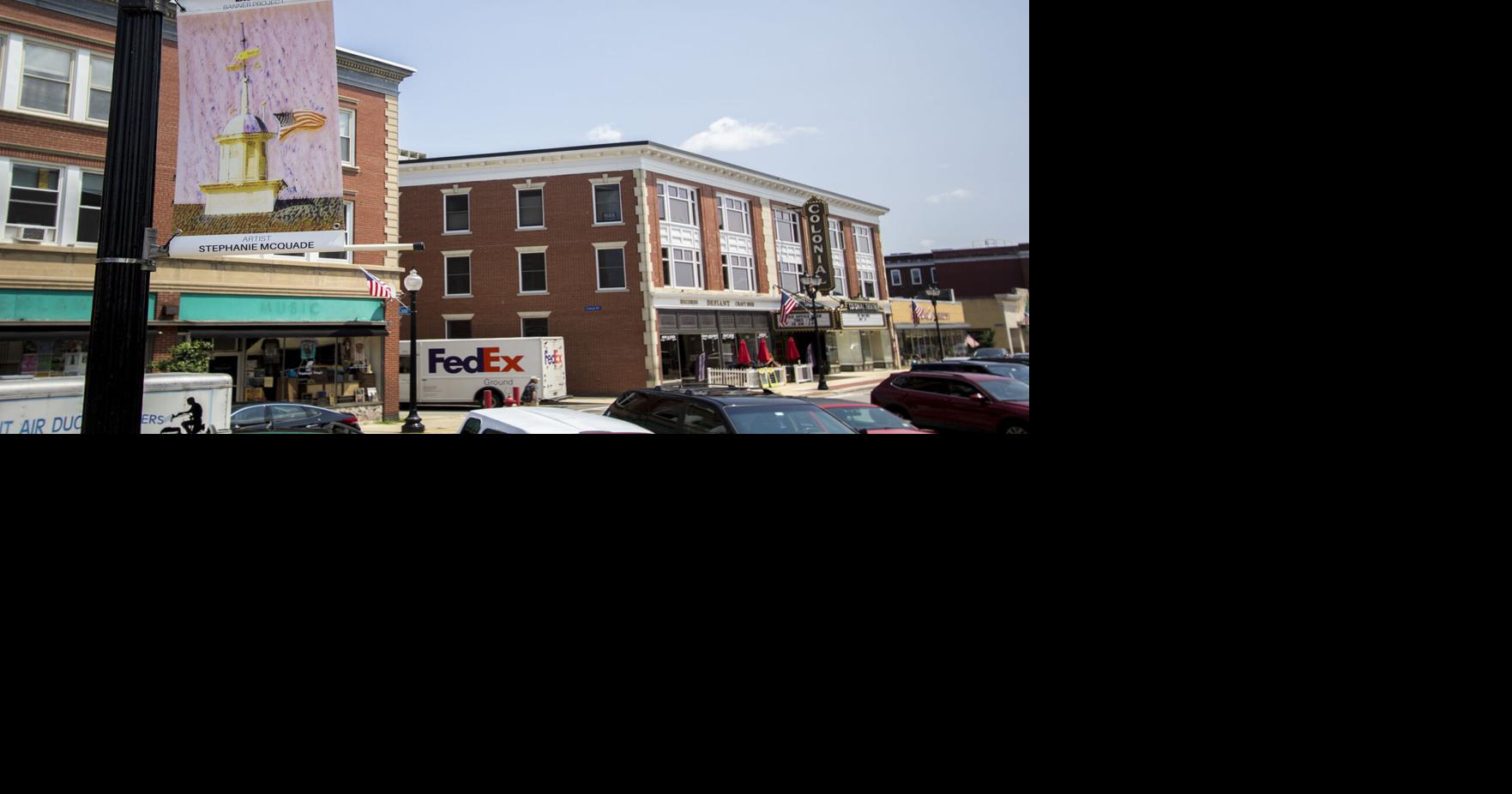 Local art festoons downtown in latest Celebrate Laconia banner project