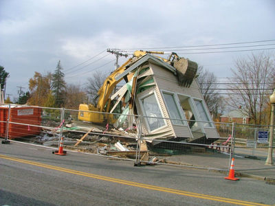 Busy Corner building razed