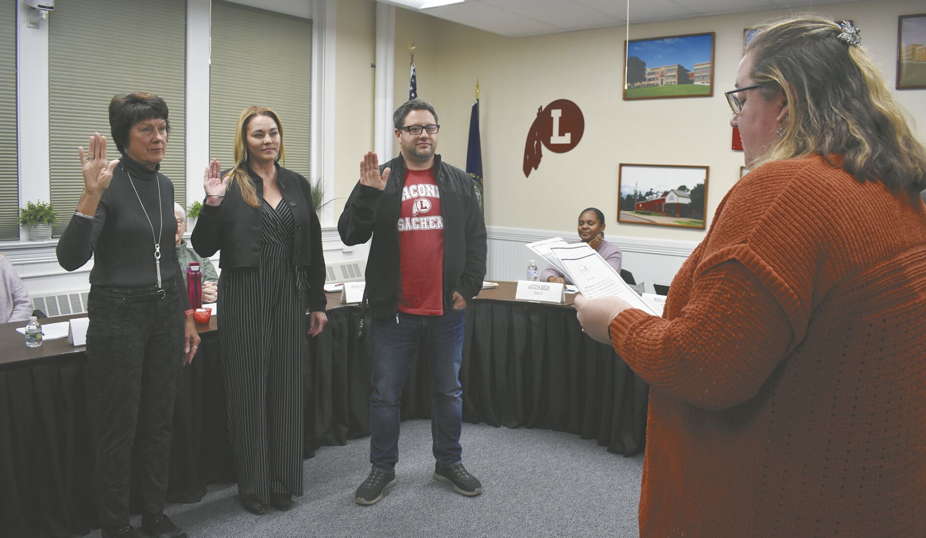 School board swearing in