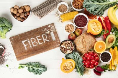 Many whole foods, such as fruits, vegetables, legumes and nuts, are high in fiber.