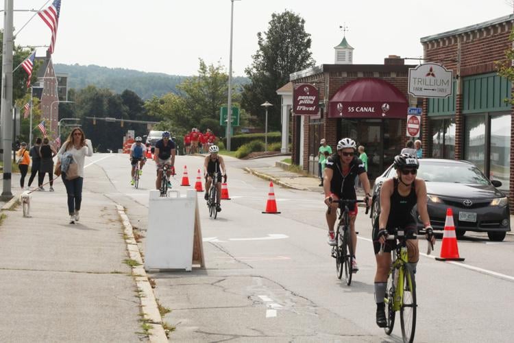 Cyclists on Beacon Street