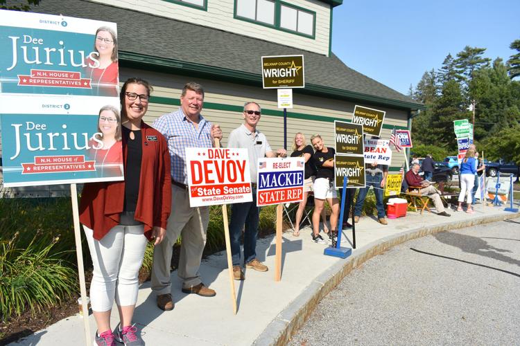 09-09 Primary day electioneers