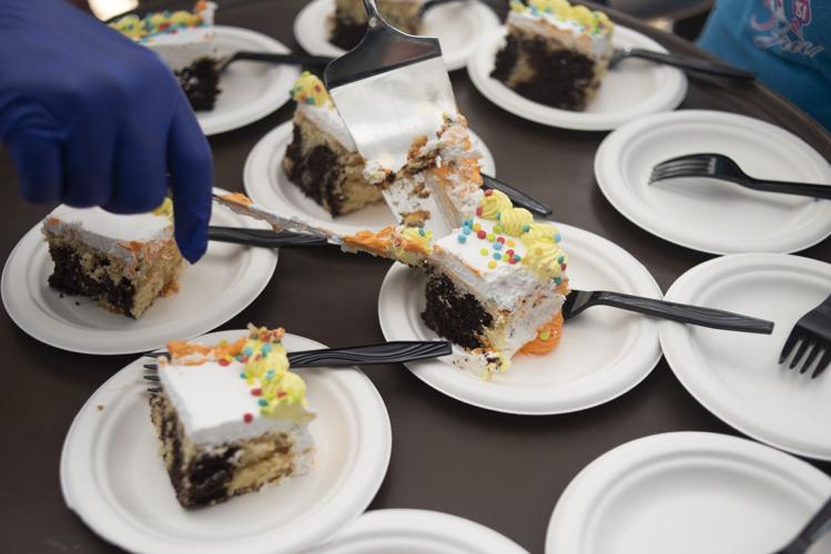 Cake is served