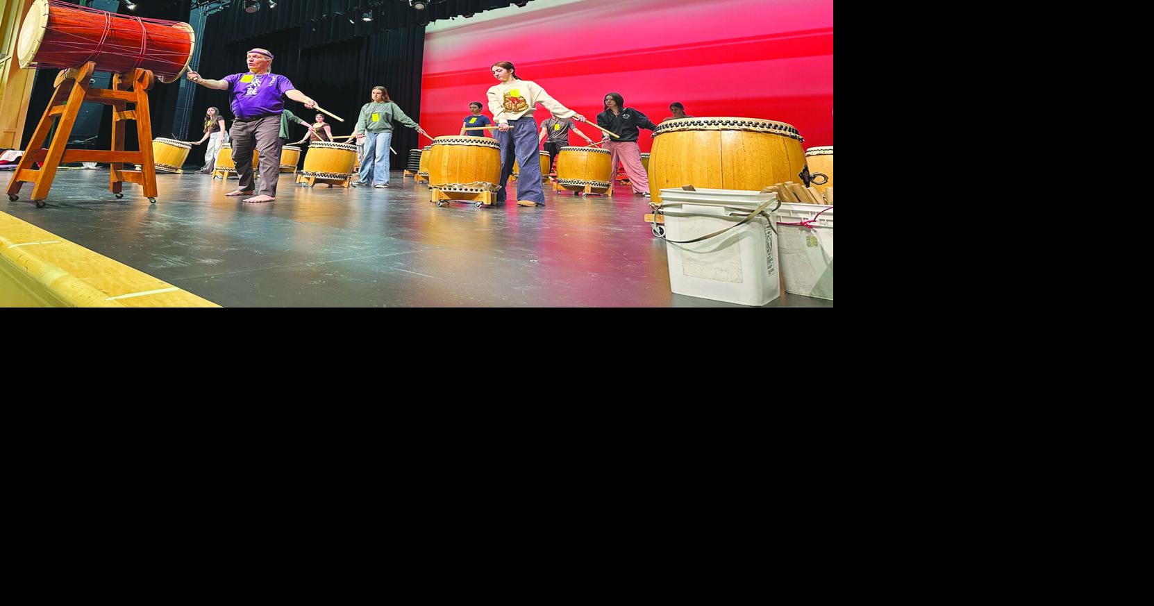 Kingswood Regional High School students learn art of Taiko drumming