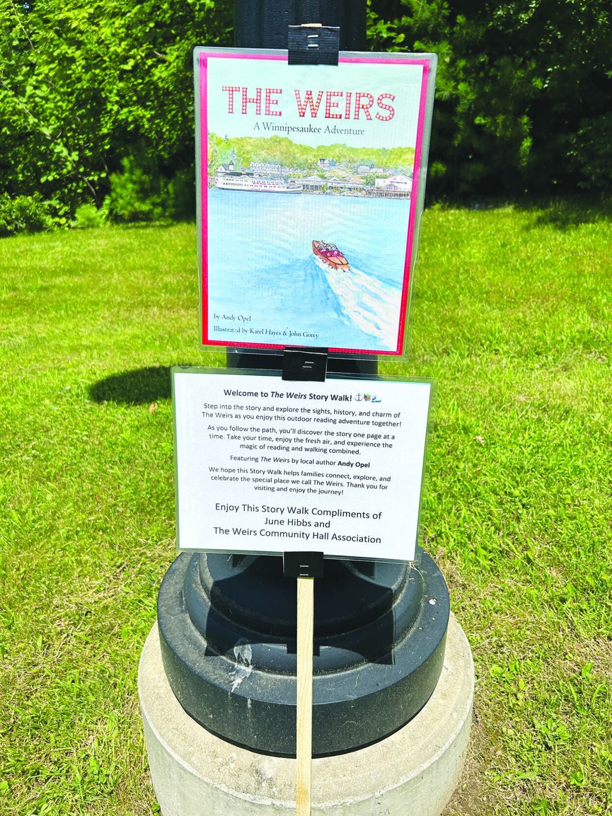 Interactive Story Book Walk at The Weirs open for visitors