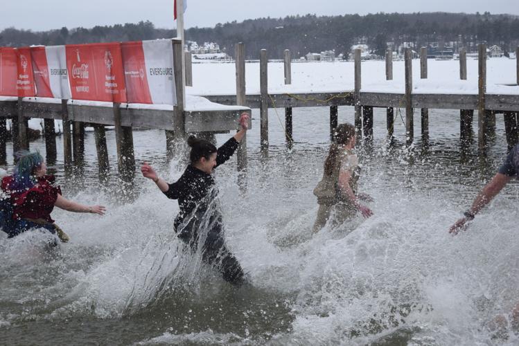 Dipping into Paugus Bay