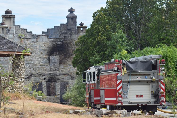Castle with firetruck