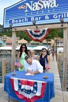 Bill's passage allows Naswa to display patriotic dock lights