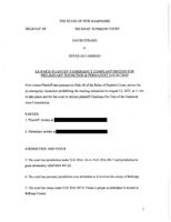 David Strang complaint