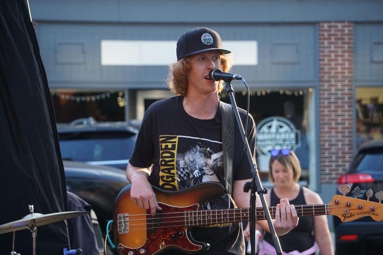 Dan McLaughlin with the band