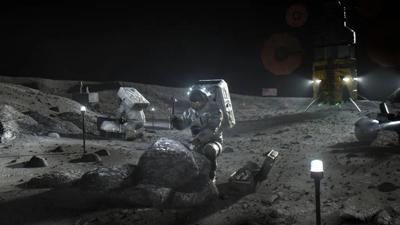 Incredible scenes of lunar surface tests look like a fake Moon landing