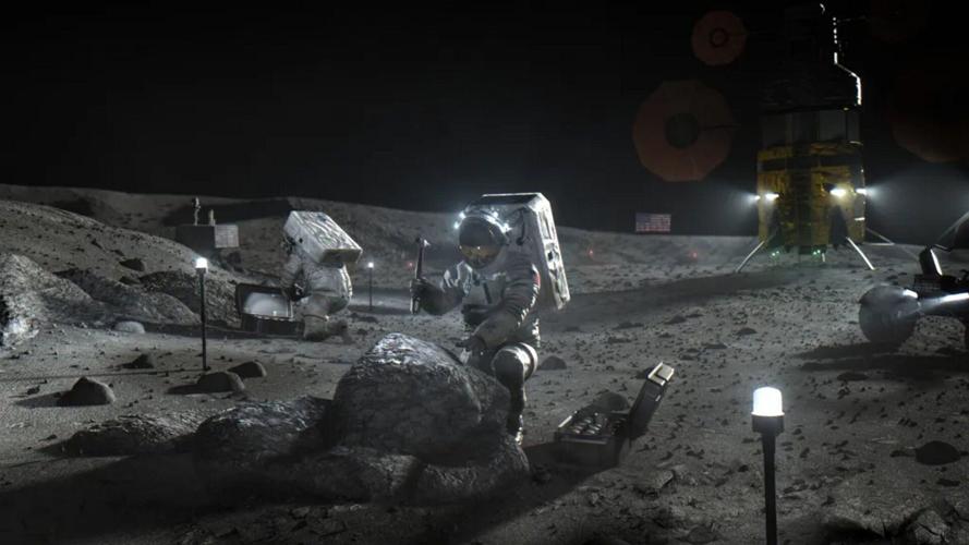 Incredible scenes of lunar surface tests look like a fake Moon landing