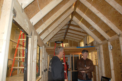 Tiny tour - Builders and community get a look at Huot Center's tiny house