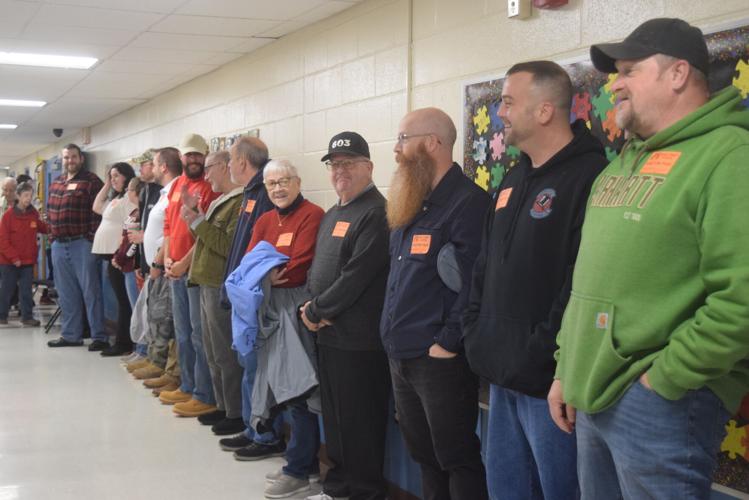 Veterans in the hallway
