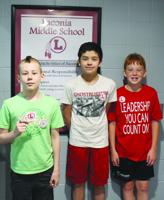 Laconia Middle School simulates Election Day for student council voting, stickers and all