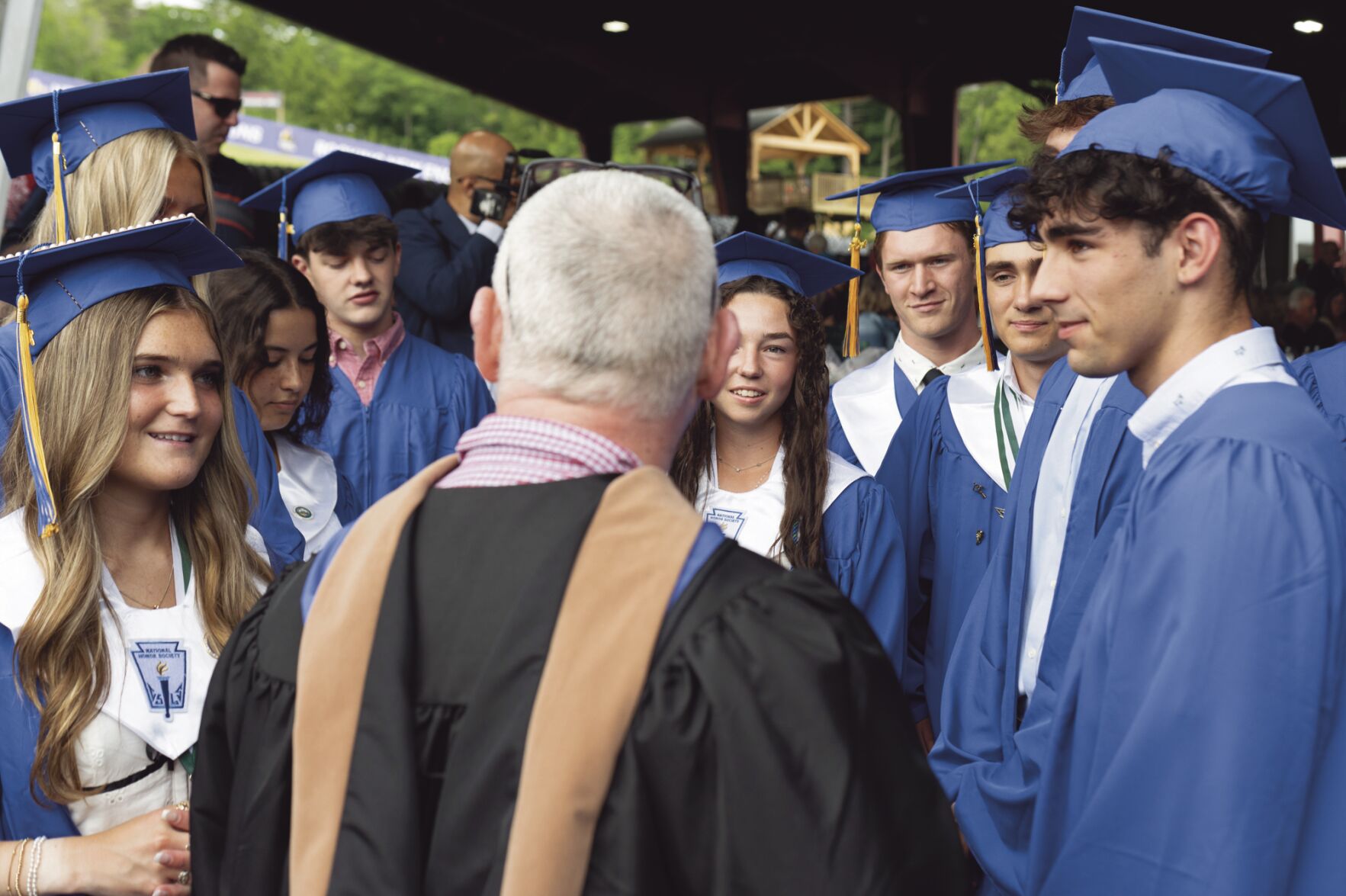 Steve O’Riordan and students