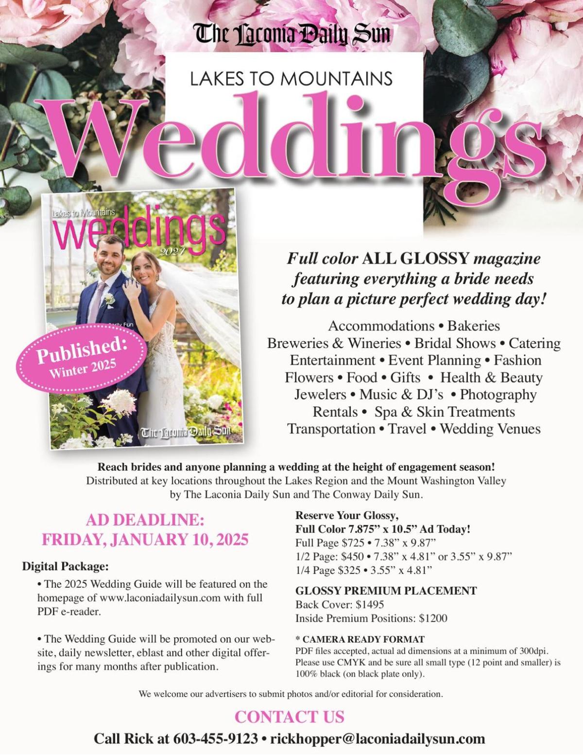 2025 Lakes to Mountains Wedding Guide Sales