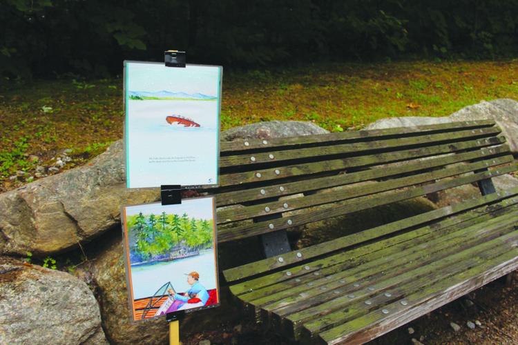 Story walk bench