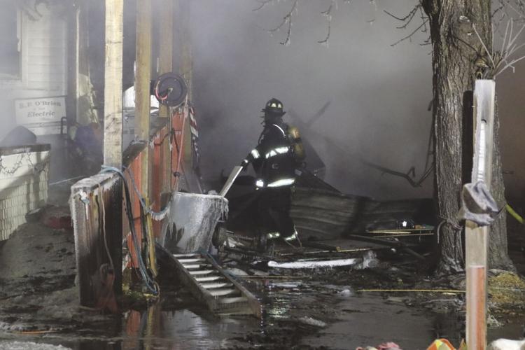 Bay Street fire debris