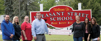 Fresh new sign for Pleasant Street School