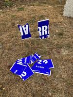Democratic candidate signs vandalized in Meredith, Laconia