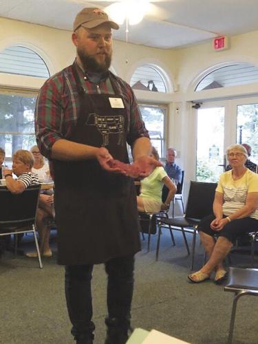 Hannaford’s meat/seafood Manager Riley O’loughlin