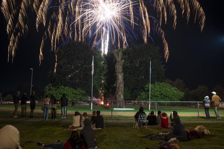Fireworks over Opechee