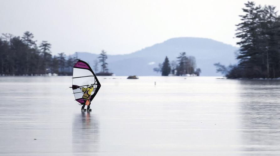 Ice sailing