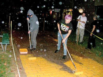 Just follow the pumpkin-brick road