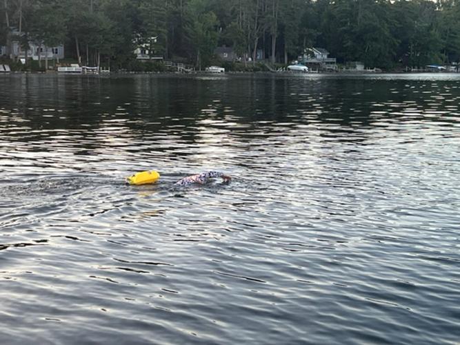 Alexis Wallace swimming