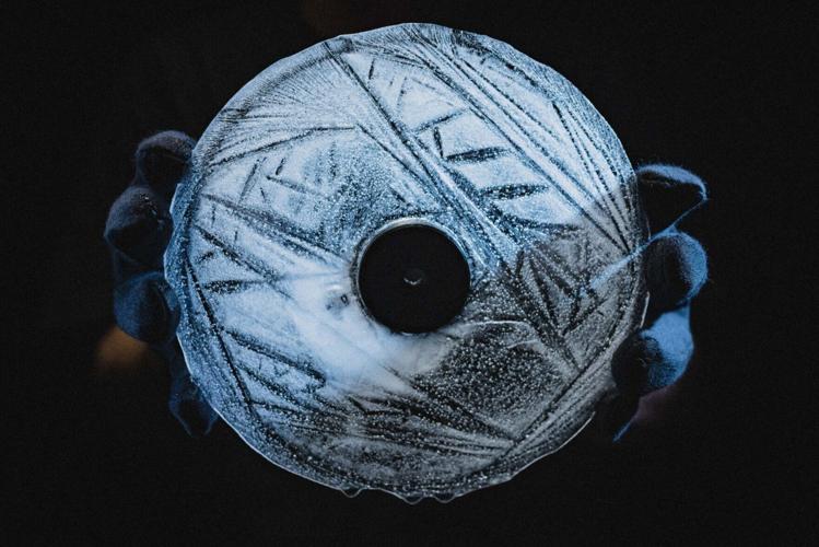 A record has been made of ice to highlight melting of glaciers