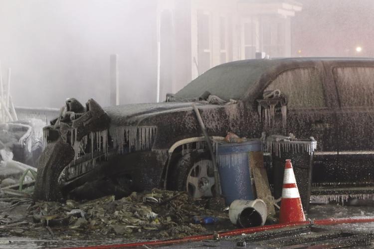 Bay Street fire car