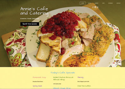 Annie's Cafe and Catering launches new website