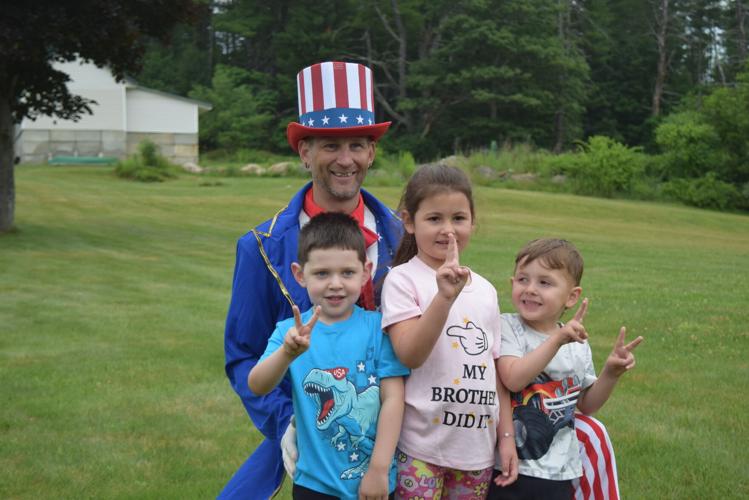 Posing with Uncle Sam