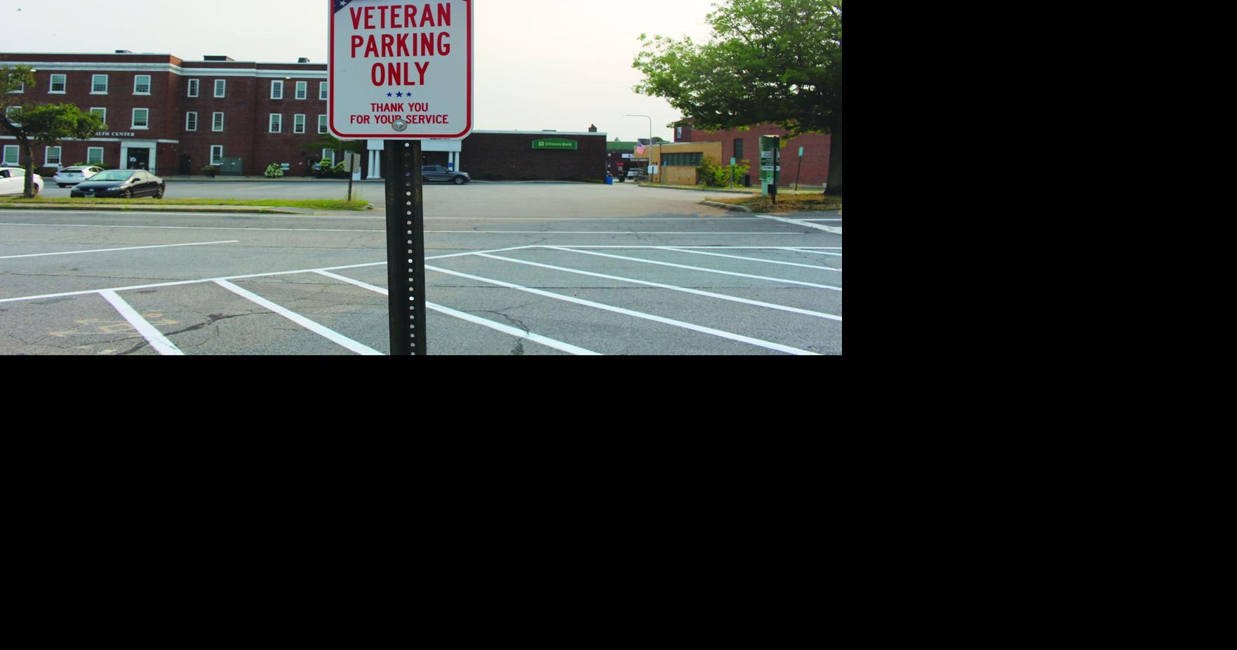 City creates 1st reserved veteran parking spot