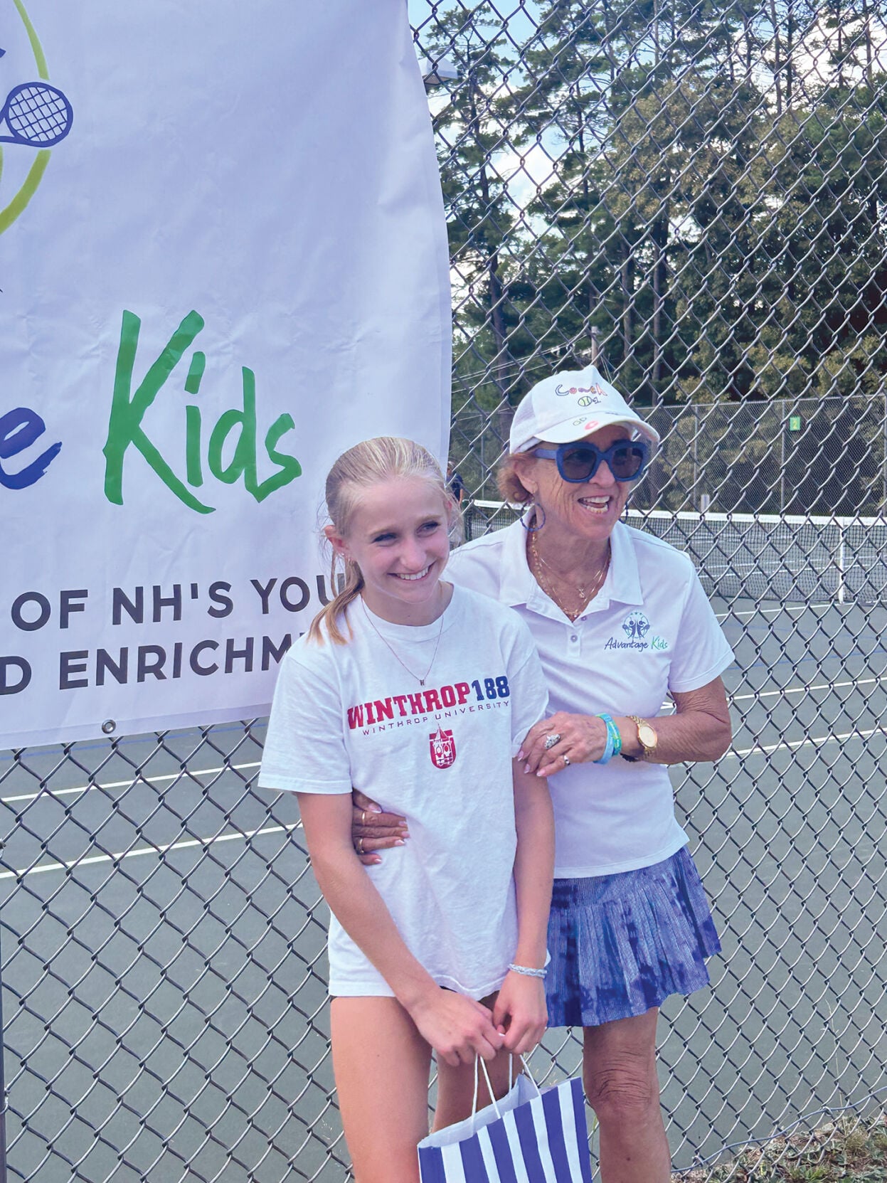 Advantage Kids singles winner Elsa King