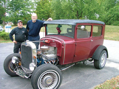 A work of nostalgia - Arnold Dunn of Laconia is bringing one of his first cars back to life