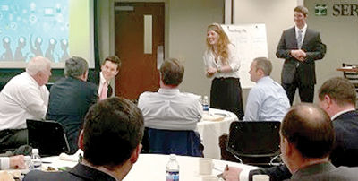 Plymouth State students shine in sales presentation