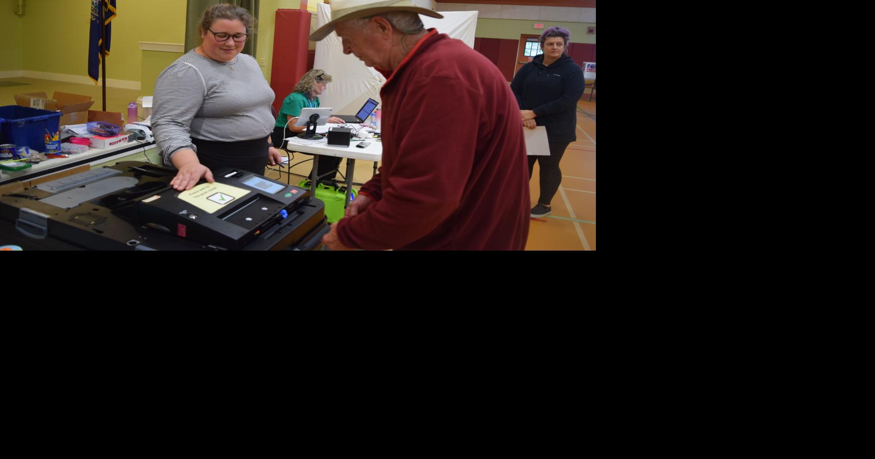 Polls busier than expected in Meredith on Election Day