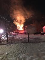 Fire on Spruce Street destroys home