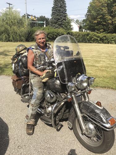 Charlie on motorcycle