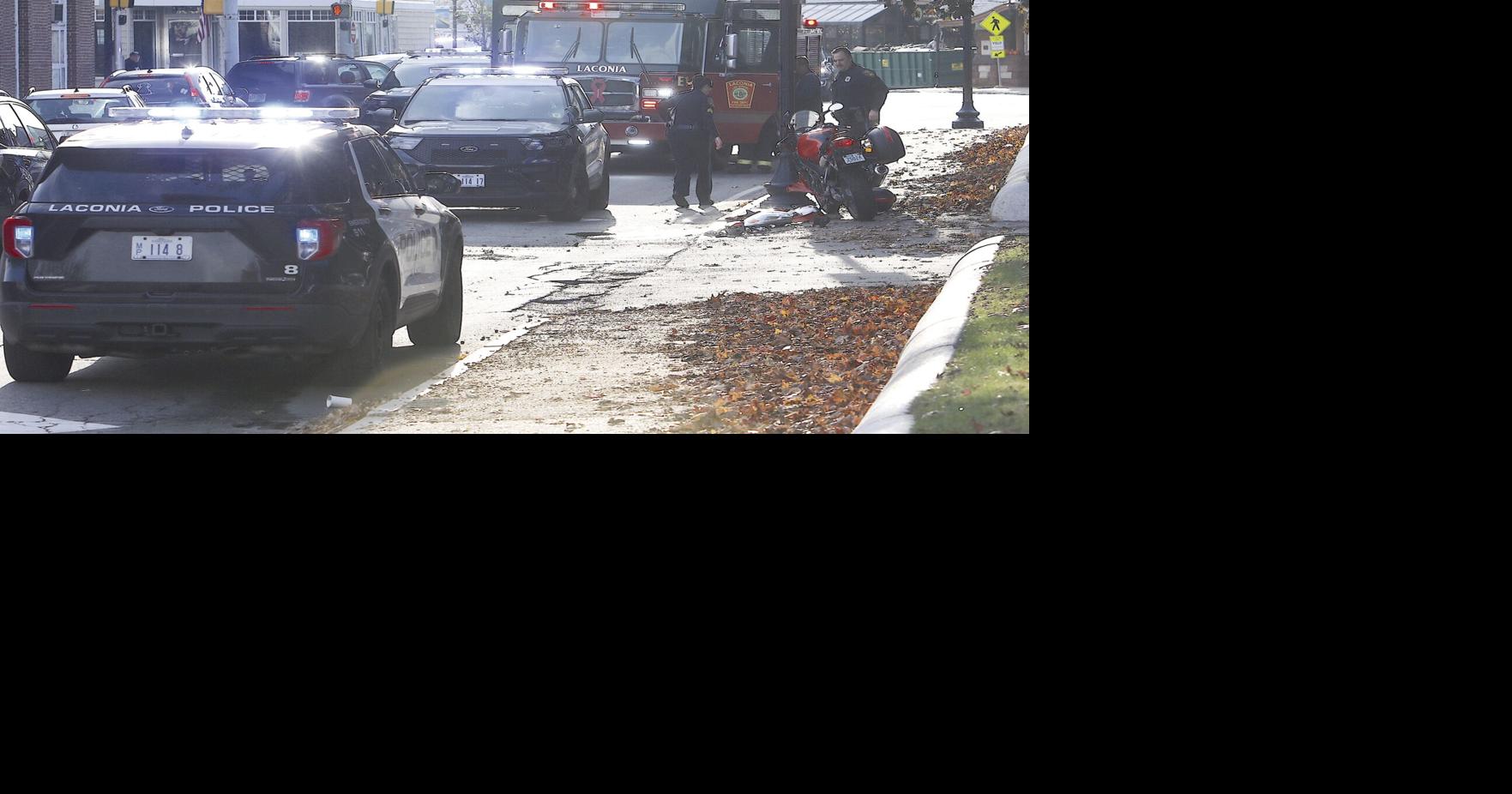 No injuries in motorcyclecar accident in front of Laconia library last