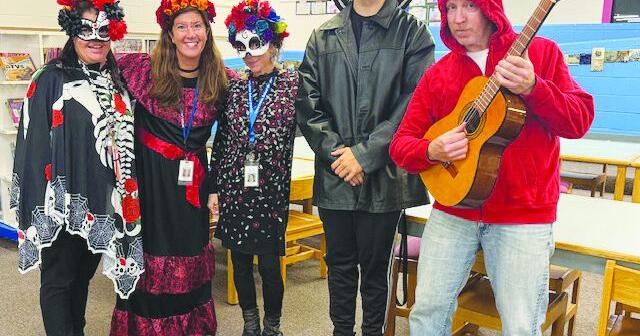 Inter-Lakes Elementary School students learn about the Mexican holiday Día de los Muertos