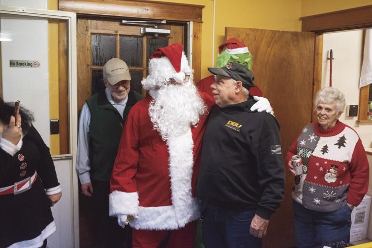 Mike George and Santa