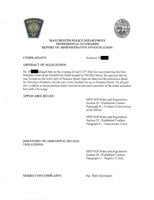 MPD Internal police investigation