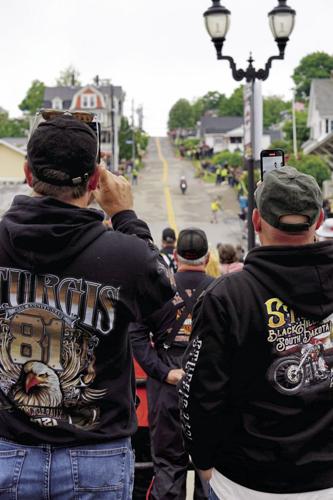 Hill climb spectators