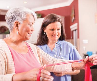 09 HEALTH Home PT using a band