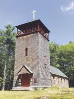 John Hopper speaks on the history of Bear Island Chapel Aug. 17