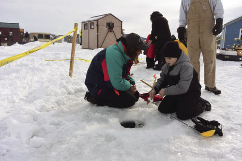 NH Chronicle on X: Drilling down and chilling out.they're on a frigid  quest to reel in a big one at The Great Meredith Ice Fishing Derby. Come  along tonight at 7pm. More